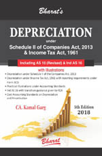DEPRECIATION under Schedule II of Companies Act, 2013 & Income Tax Act, 1961 [including Accounting Standard 10 (Revised) and Ind AS 16]